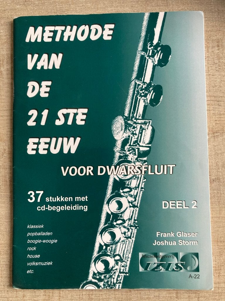 Methode van de 21 ste eeuw voor dwarsfluit deel 2 - met CD, Gebruikt, Overige genres, Les of Cursus, Dwarsfluit of Piccolo