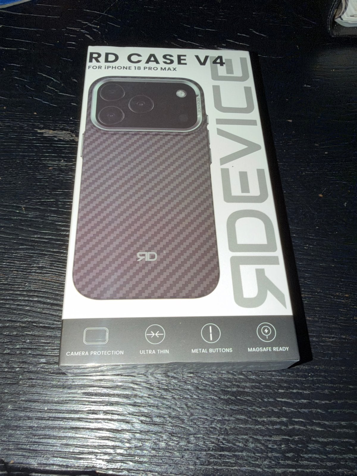 RD Device V4 Hoesje voor iPhone 18 Pro Max - Nieuw, Telecommunicatie, Kunststof, MagSafe, Overige merken, Nieuw