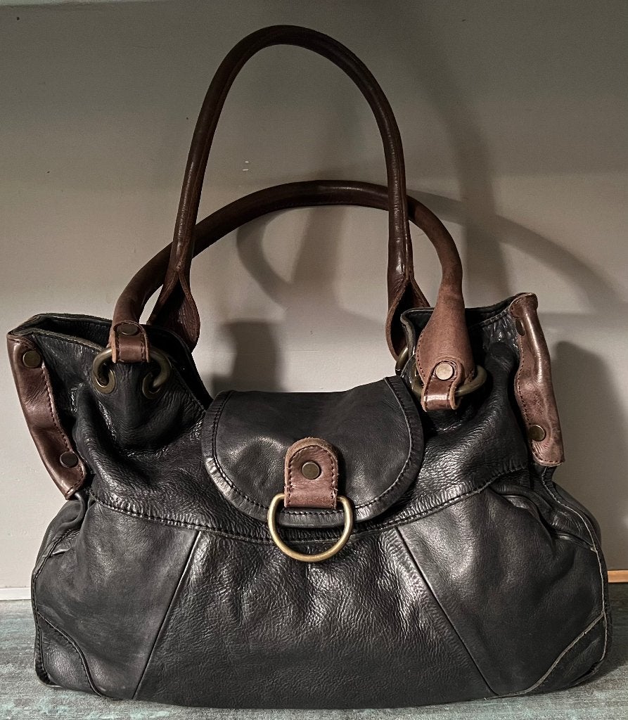 Wou Wou Bags. Stoere leren tas., Ophalen of Verzenden, Zo goed als nieuw, Bruin, Leer