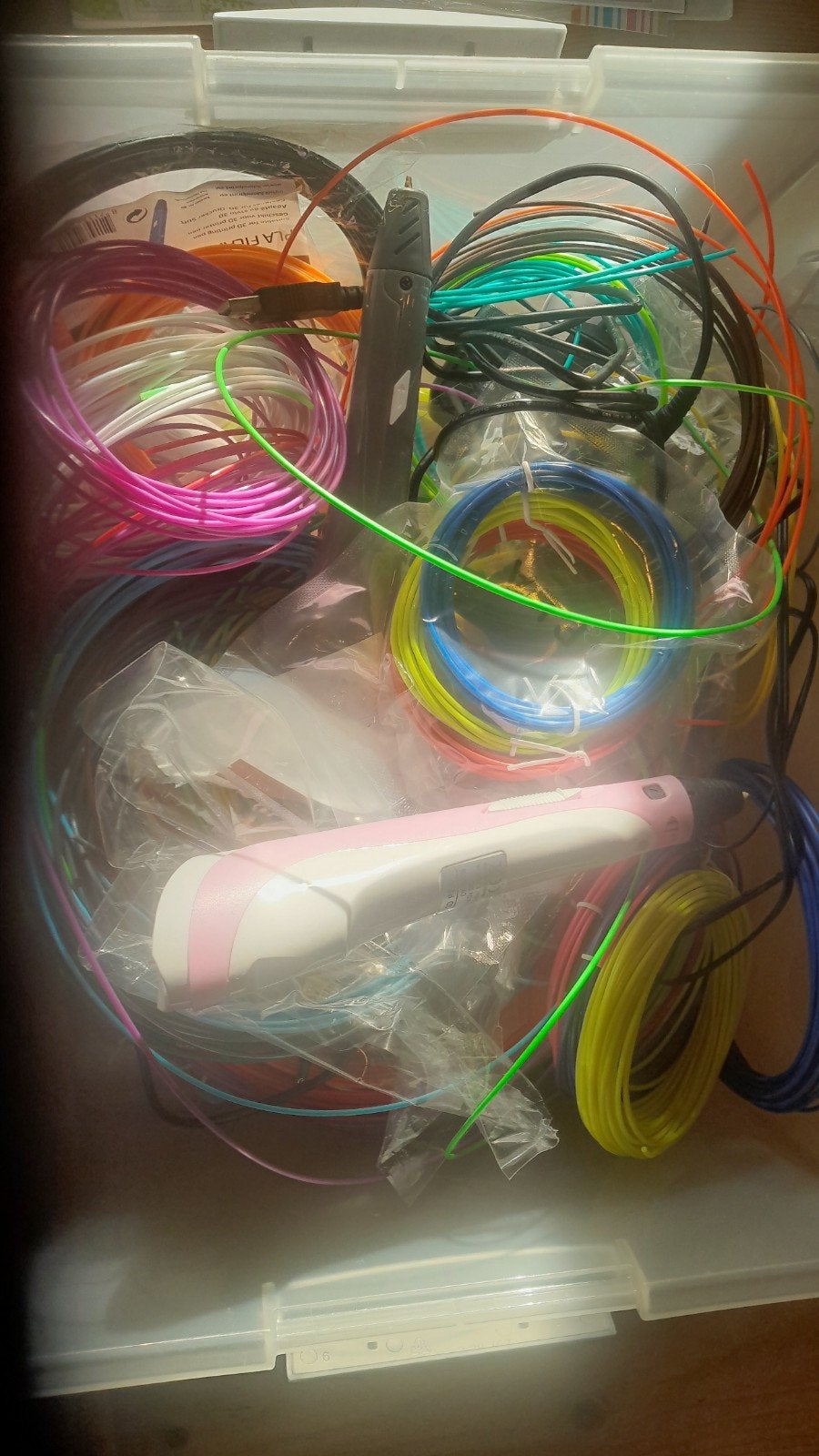 3x 3D-pen met veel filament en sjablonen, Ophalen of Verzenden, Gebruikt, Filament