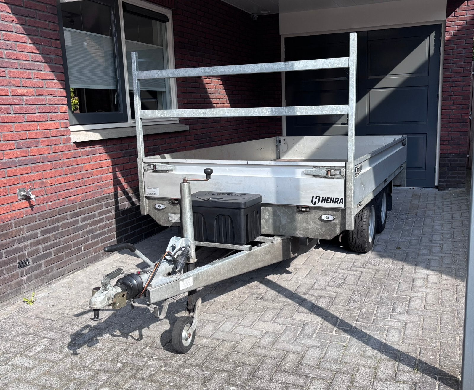 Nette Henra aanhanger – 4 nieuwe banden, Ophalen, Zo goed als nieuw