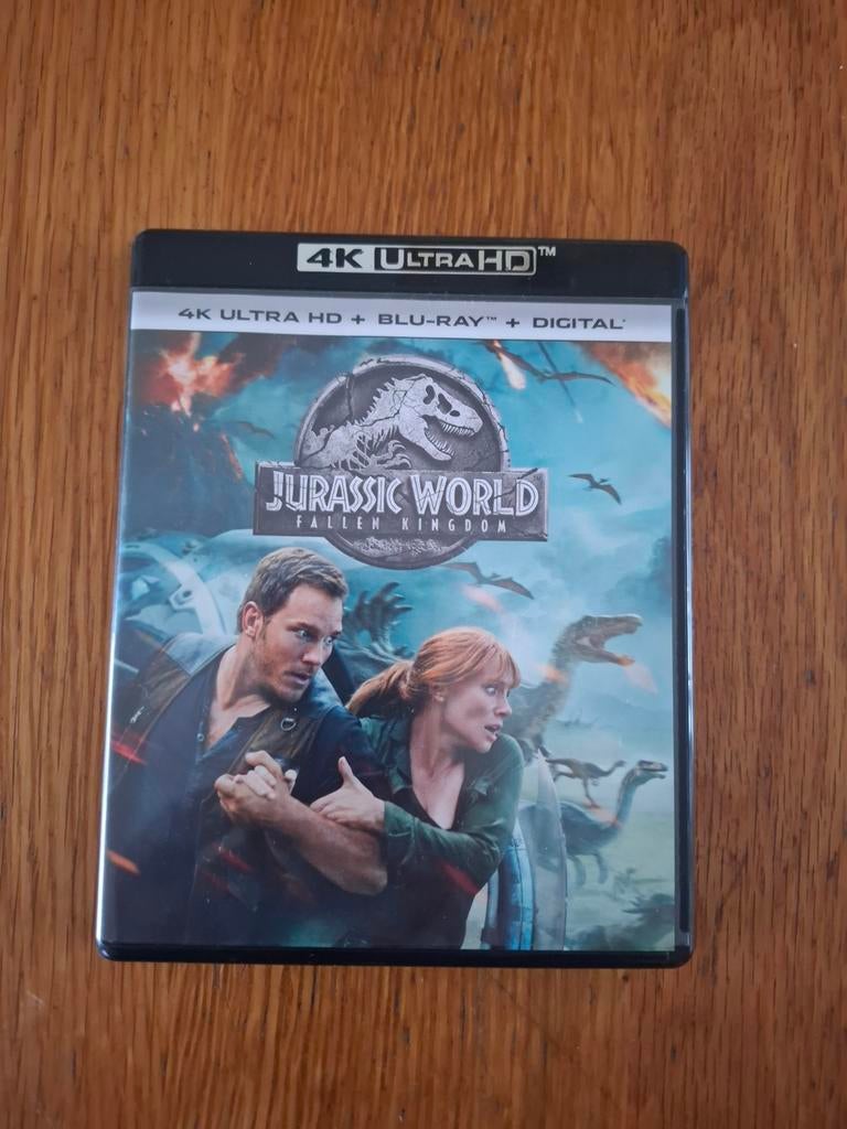 Jurassic World: Fallen Kingdom 4K Ultra HD + Blu-ray, Vanaf 12 jaar, Ophalen of Verzenden, Zo goed als nieuw, Actie