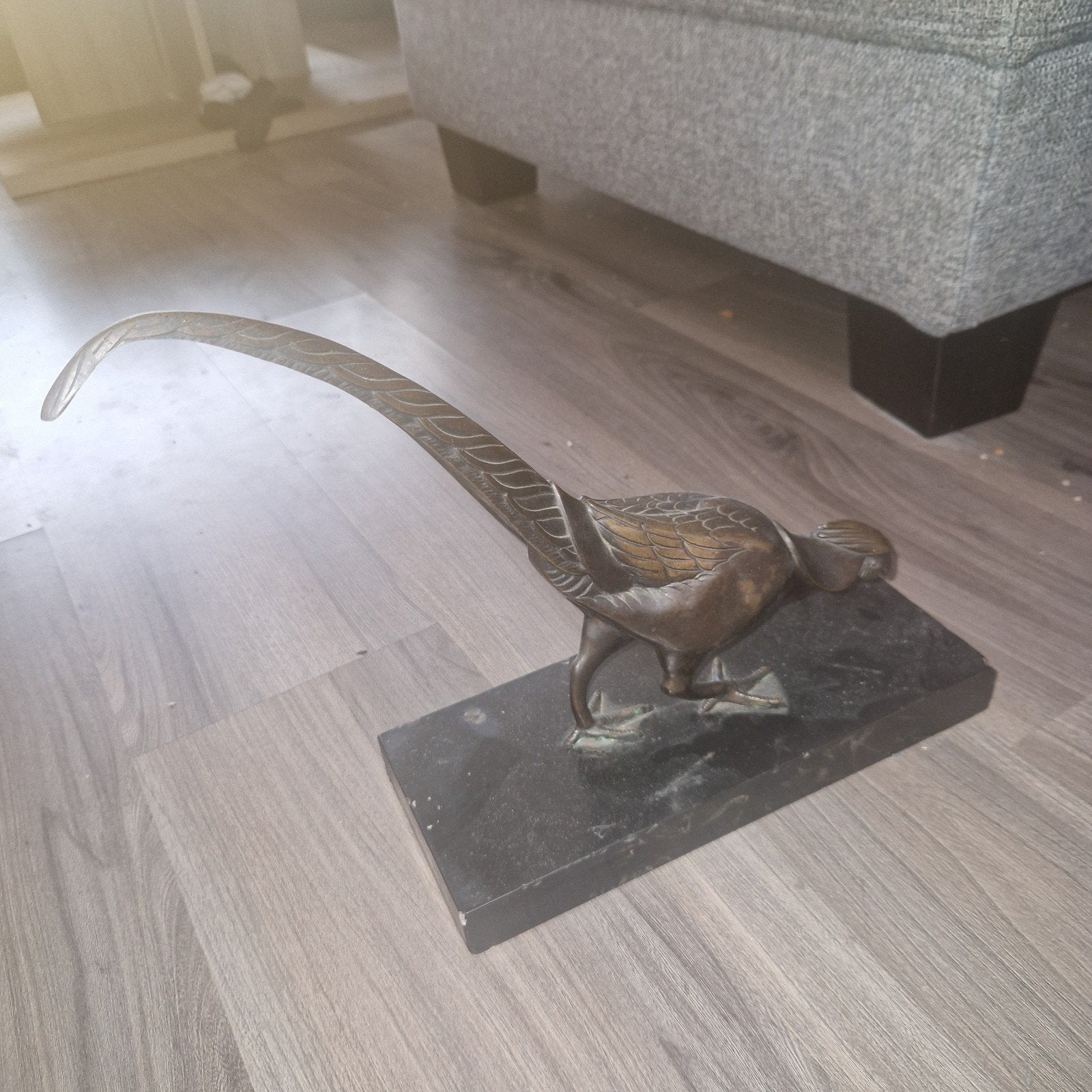 Bronze beeld van vogel, Antiek en Kunst, Ophalen, Brons