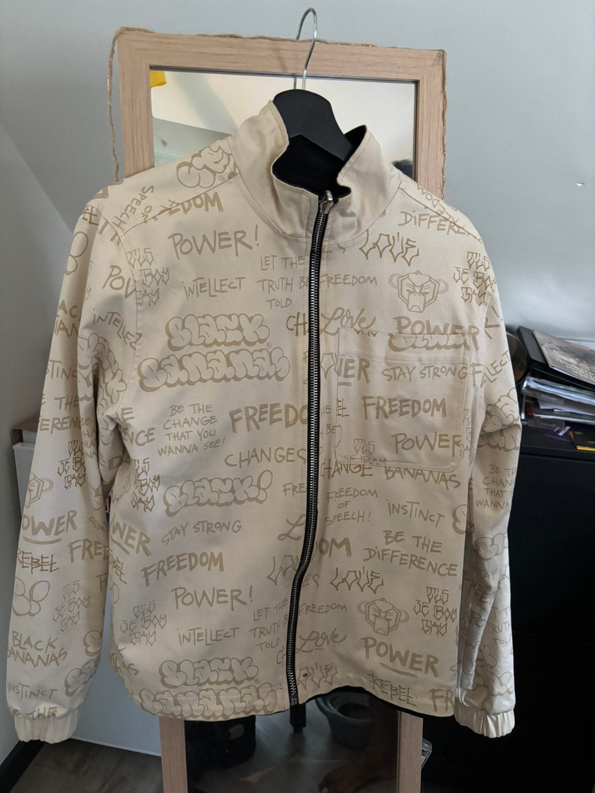 Reversible Black Banana Jacket, Ophalen of Verzenden, Zo goed als nieuw, Zwart