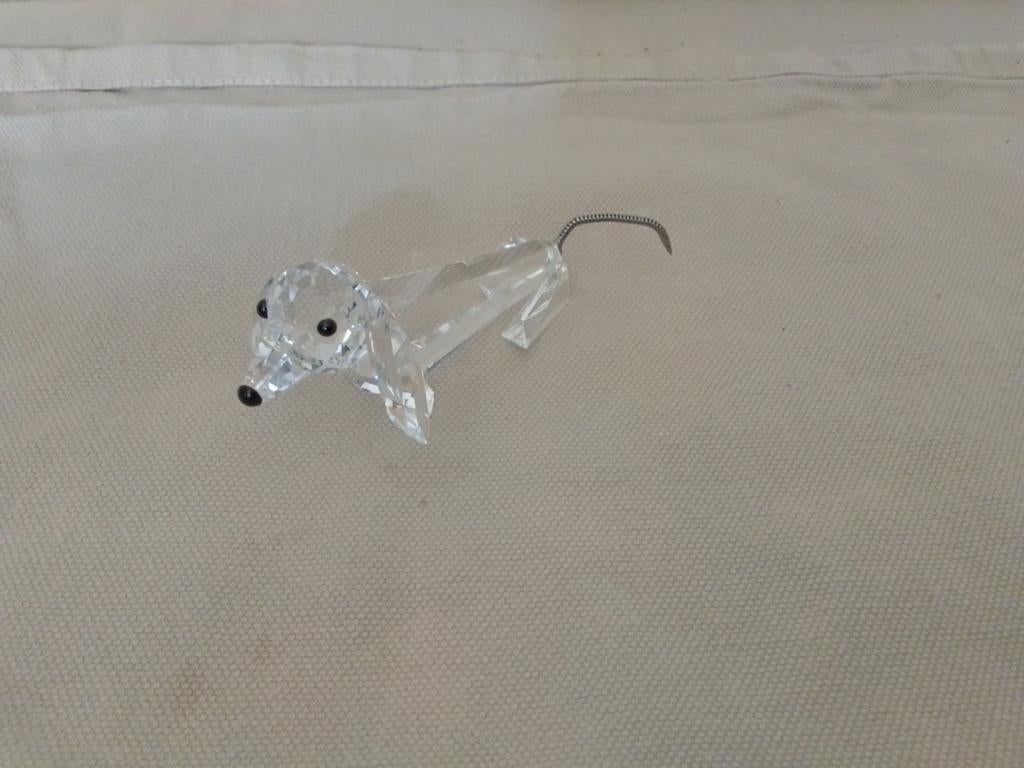Swarovski teckel groot, Ophalen of Verzenden, Zo goed als nieuw, Figuurtje