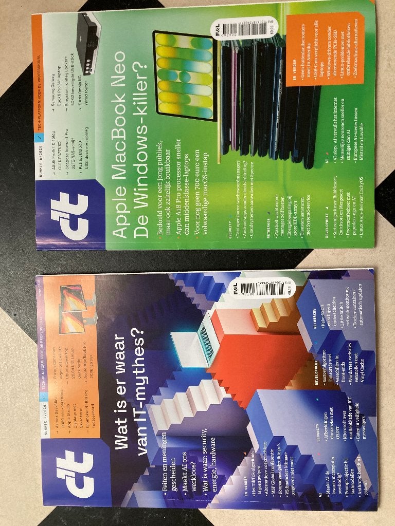 2x c't Magazine hét tech-platform voor profs(nr 6 en 7 2026), Ophalen of Verzenden, Zo goed als nieuw, Overige onderwerpen