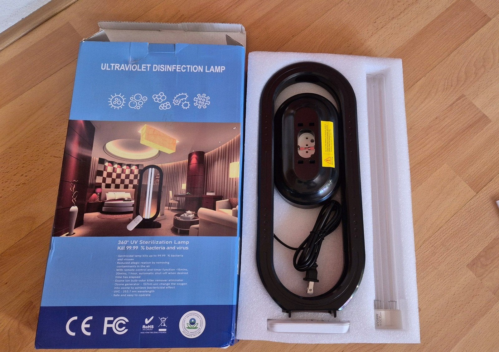 Gloednieuwe UV desinfectielamp., Witgoed en Apparatuur, Luchtbehandelingsapparatuur, Nieuw, Luchtreiniger, Ophalen of Verzenden