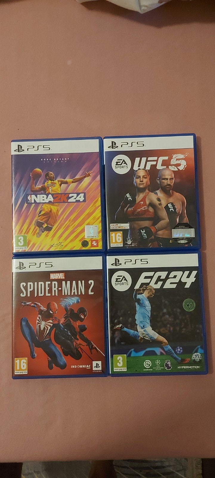 PS5 Games Bundel: NBA 2K24, UFC 5, Spider-Man 2, FC24, Ophalen of Verzenden