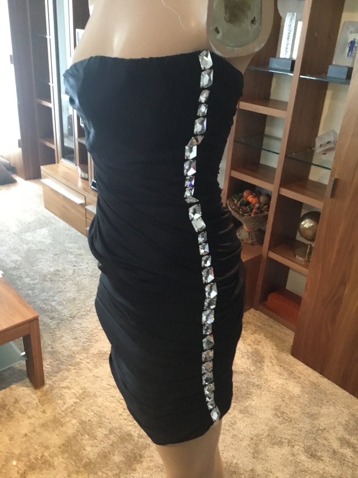 BLUMARINE Jurk met STRASS origineel XS NIEUW MET KAARTJES, Blumarine, Zwart, G, Ophalen of Verzenden