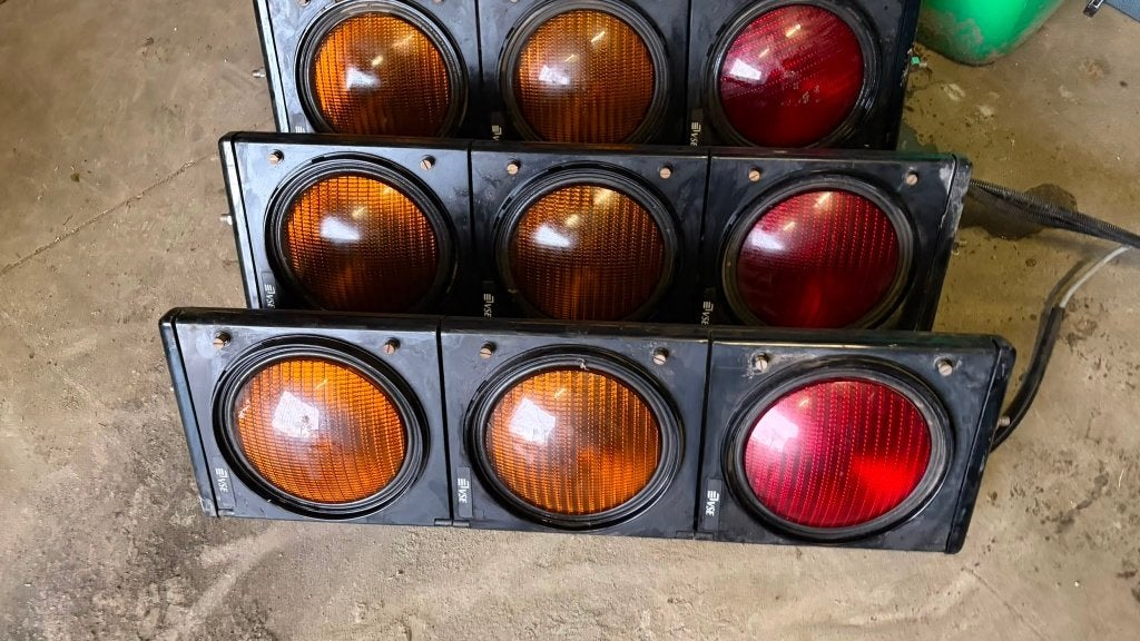 3 VSE stoplichten rood en dubbel oranje, Ophalen, Gebruikt, Minder dan 50 watt, Lamp