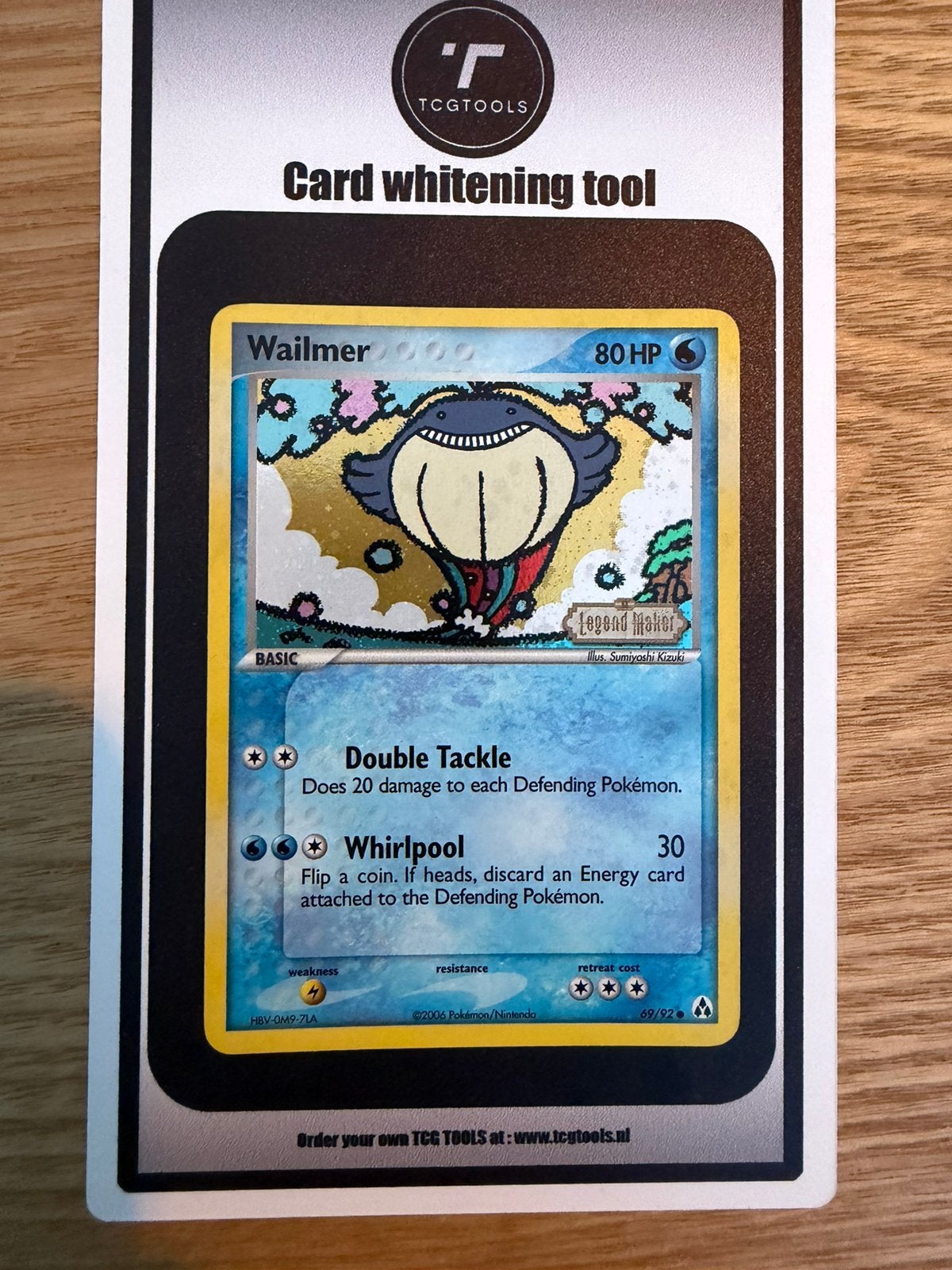 Wailmer 69/92 stamped EX Legend Makers NM, Hobby en Vrije tijd, Verzamelkaartspellen | Pokémon, Ophalen of Verzenden, Zo goed als nieuw