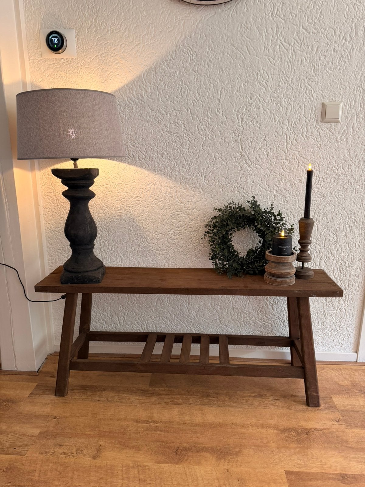 Massief houten bankje NIEUW!, Ophalen, 100 tot 150 cm, Nieuw, Landelijk
