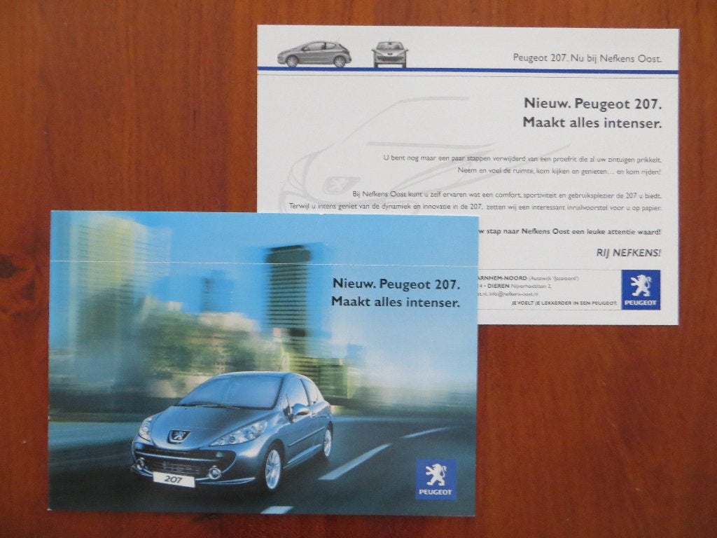 Peugeot 207 Nieuw. Bij Nefkens Oost (2006), Ophalen of Verzenden, Nieuw, Peugeot