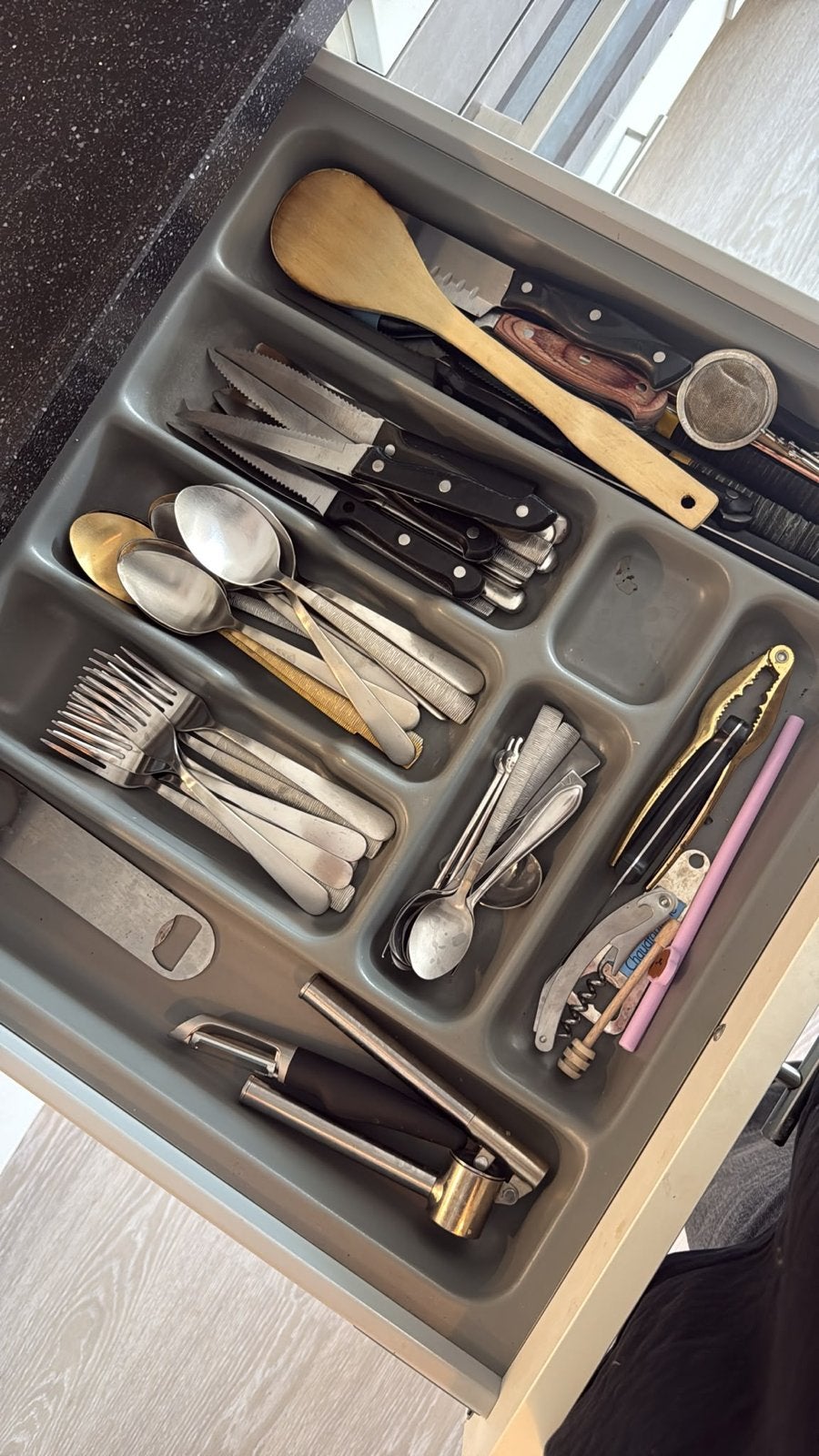 Diverse bestekset en keukenhulpjes, Gebruikt, Bestekset, Ophalen of Verzenden, Rvs of Chroom