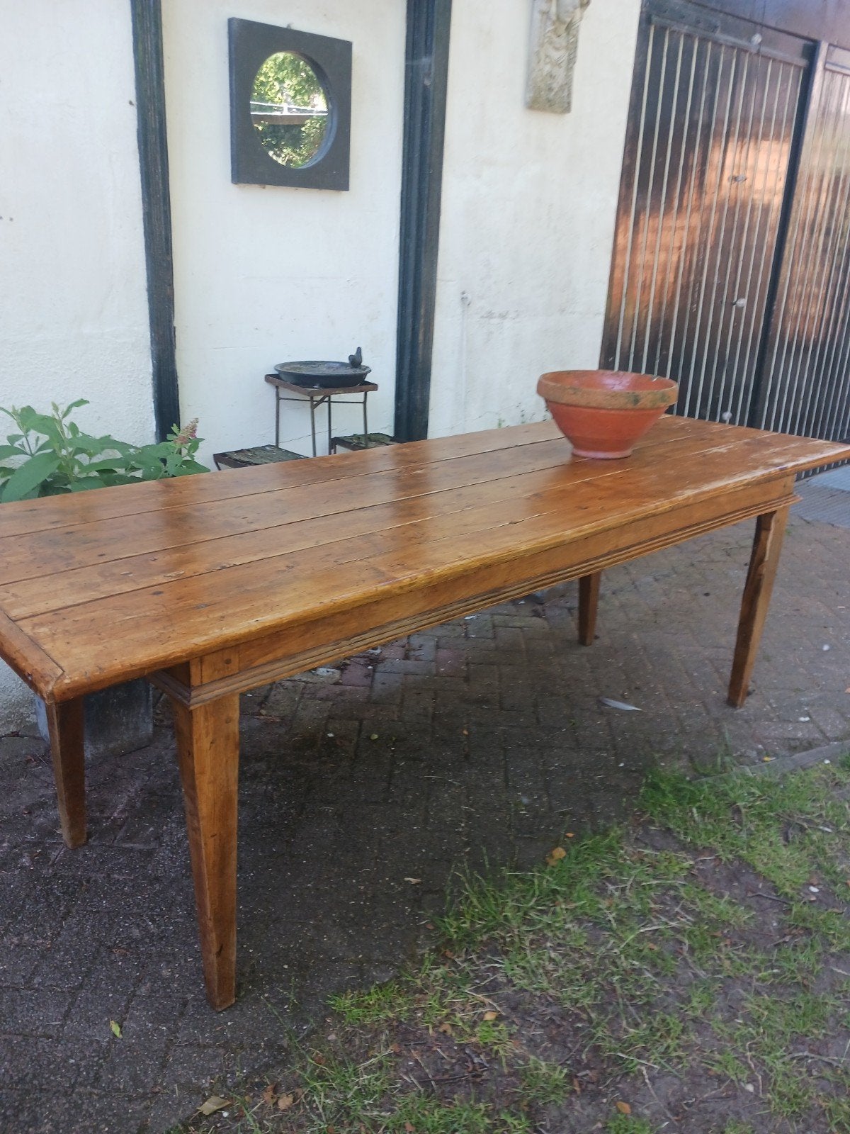 Lange Spaanse Antieke Tafel, Antiek en Kunst, Ophalen