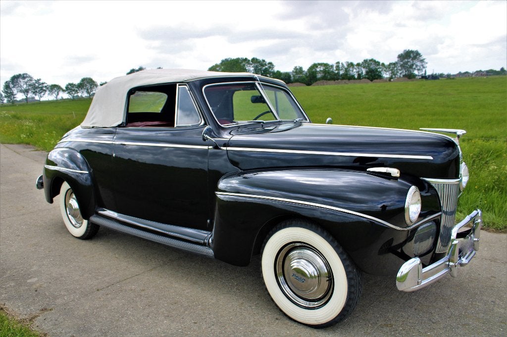 Oldtimer, Auto's, Achterwielaandrijving, Cabriolet, Overige bekleding, Zwart