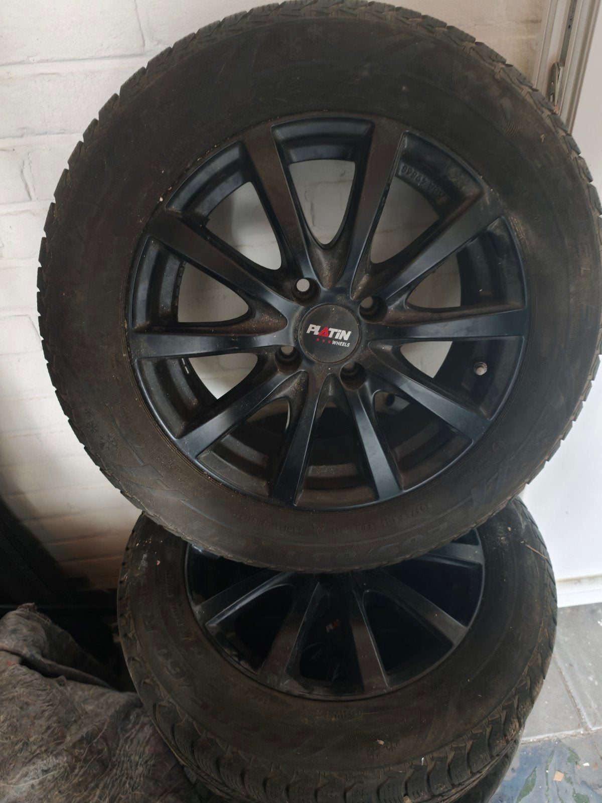 Platin Wheels 205/60 R16 Winterbanden met Velgen, Ophalen, Gebruikt, 16 inch, Banden en Velgen