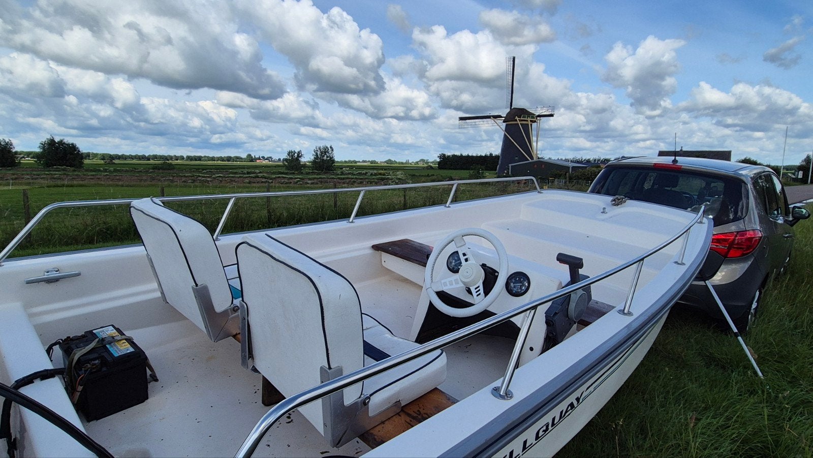 Fletcher Consoleboot, Yamaha 15 buitenboordmotor en trailer., Ophalen, 10 tot 30 pk, Viertaktmotor, Zo goed als nieuw