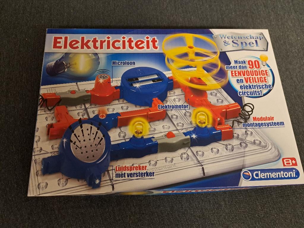 Clementoni - Wetenschap & Spel Elektriciteit, Verzenden, Zo goed als nieuw, Bouwen, Met licht