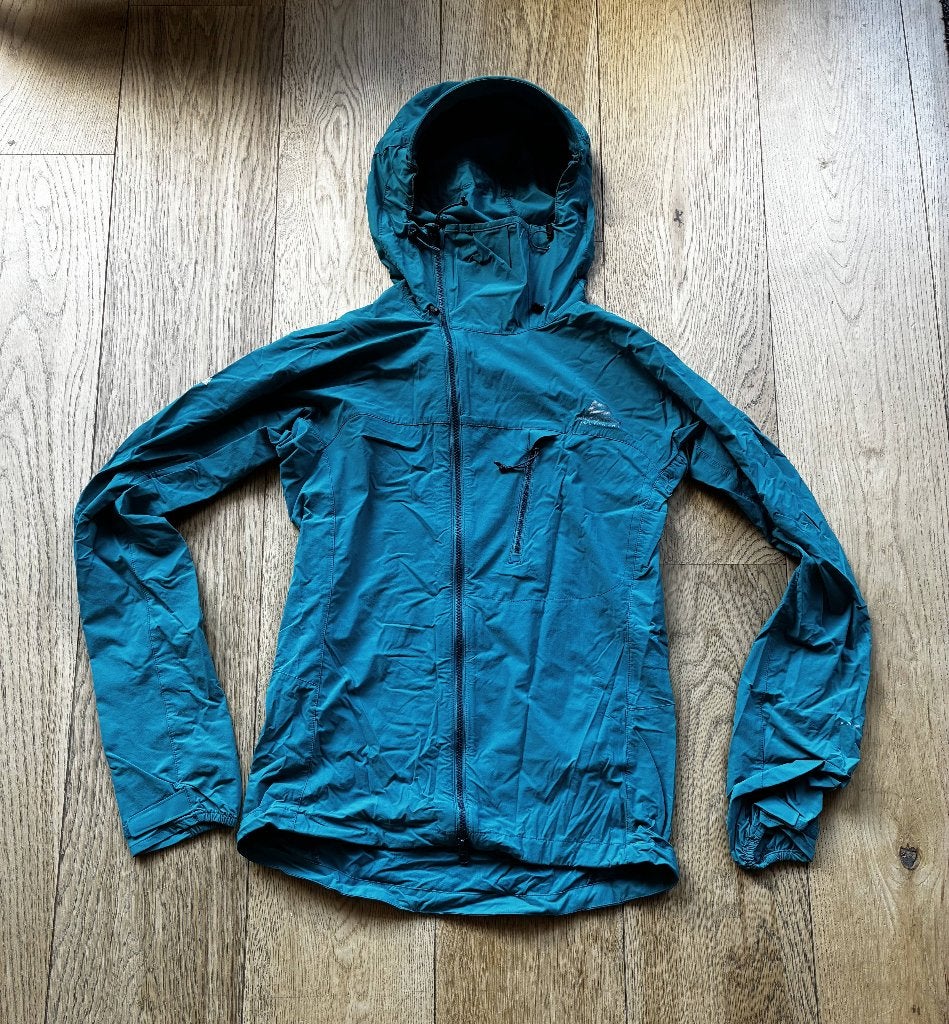 Mountain Equipment Squall Hood Jacket herenmaat S Groenblauw, Ophalen of Verzenden, Zo goed als nieuw, Kleding
