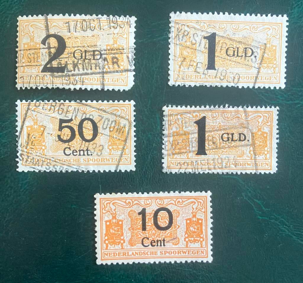 Div spoorwegzegels Nederland, Ophalen of Verzenden, T/m 1940
