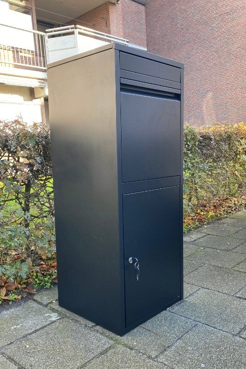 Grote Pakketbrievenbus - Pakketbox - NIEUW in doos, Tuin en Terras, Brievenbussen, Ophalen, Nieuw, Rvs, Staande brievenbus