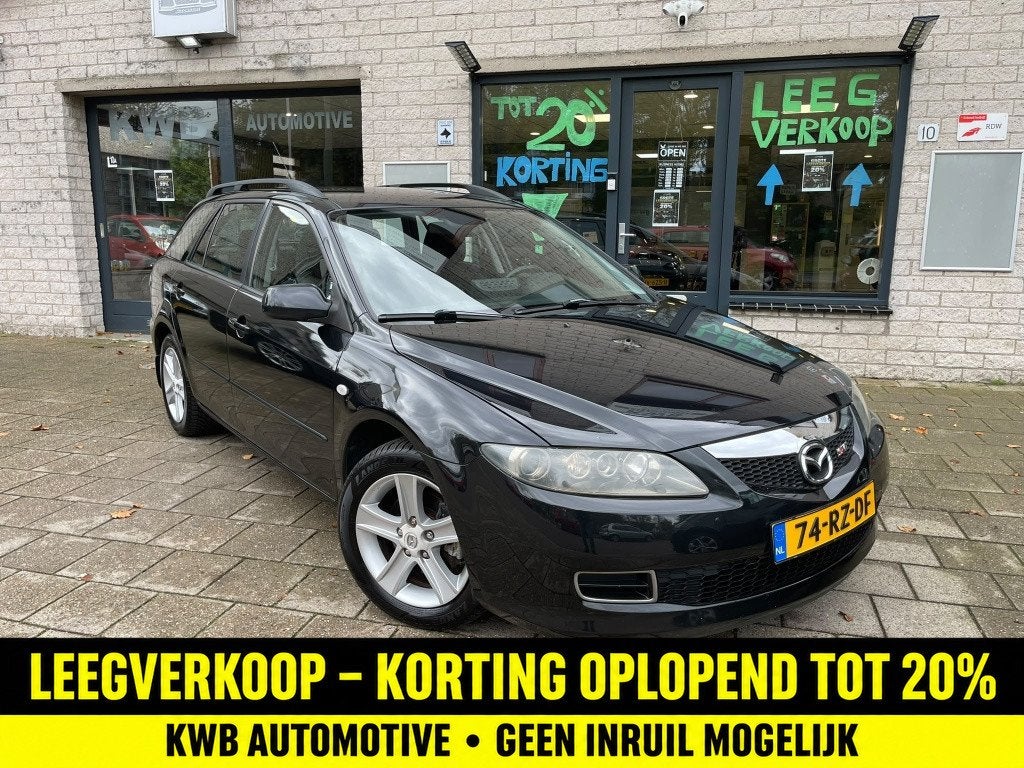 Mazda 6 Sportbreak 2.0i Touring Automaat Camera Trekhaak, Auto's, Automaat, Gebruikt, 4 cilinders, 6 sportbreak