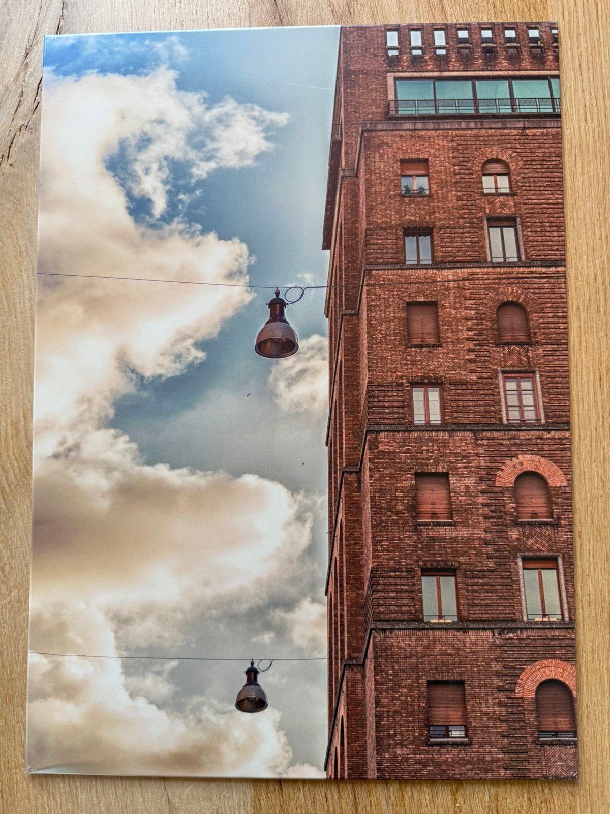 Metalen posters Displate. Patenten en vintage gebouwen., Ophalen