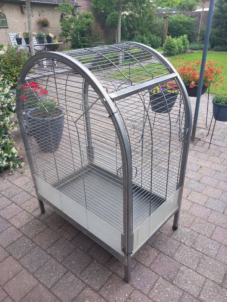 vogelkooi, Ophalen, Gebruikt, Metaal, Vogelkooi