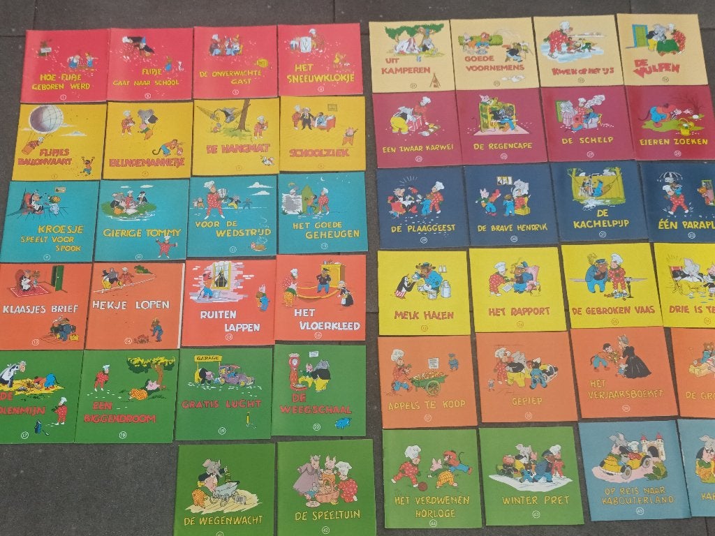 Hele serie Flipje van Tiel boekjes deel 1 t/m 46, Ophalen of Verzenden