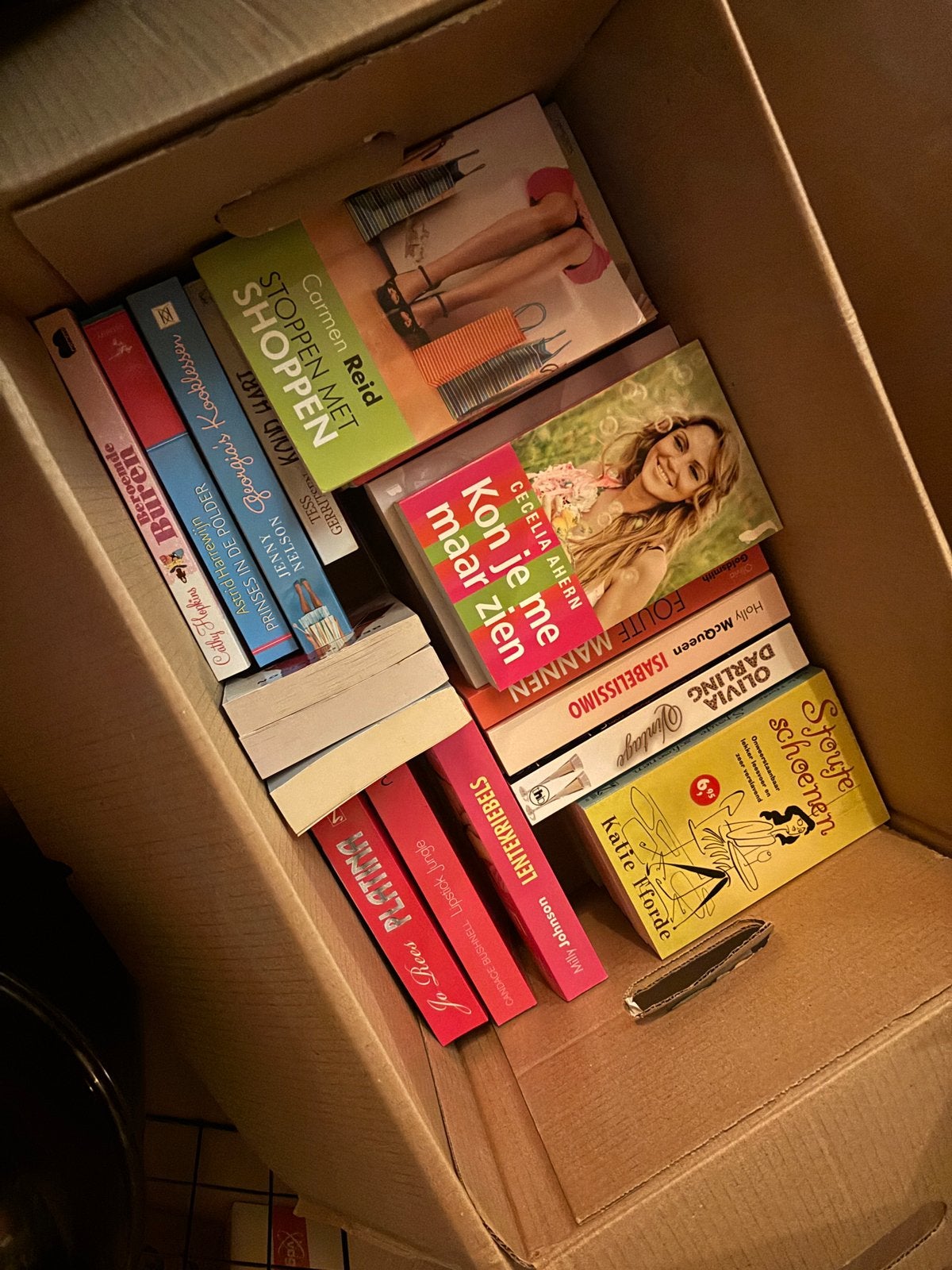 Een halve verhuisdoos vol diverse boeken, Ophalen, Zo goed als nieuw