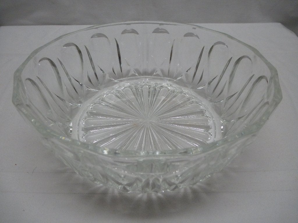 Vintage persglazen serveerschaal / fruitschaal | i.z.g.s,, Schaal, Rond, Ophalen of Verzenden, Glas