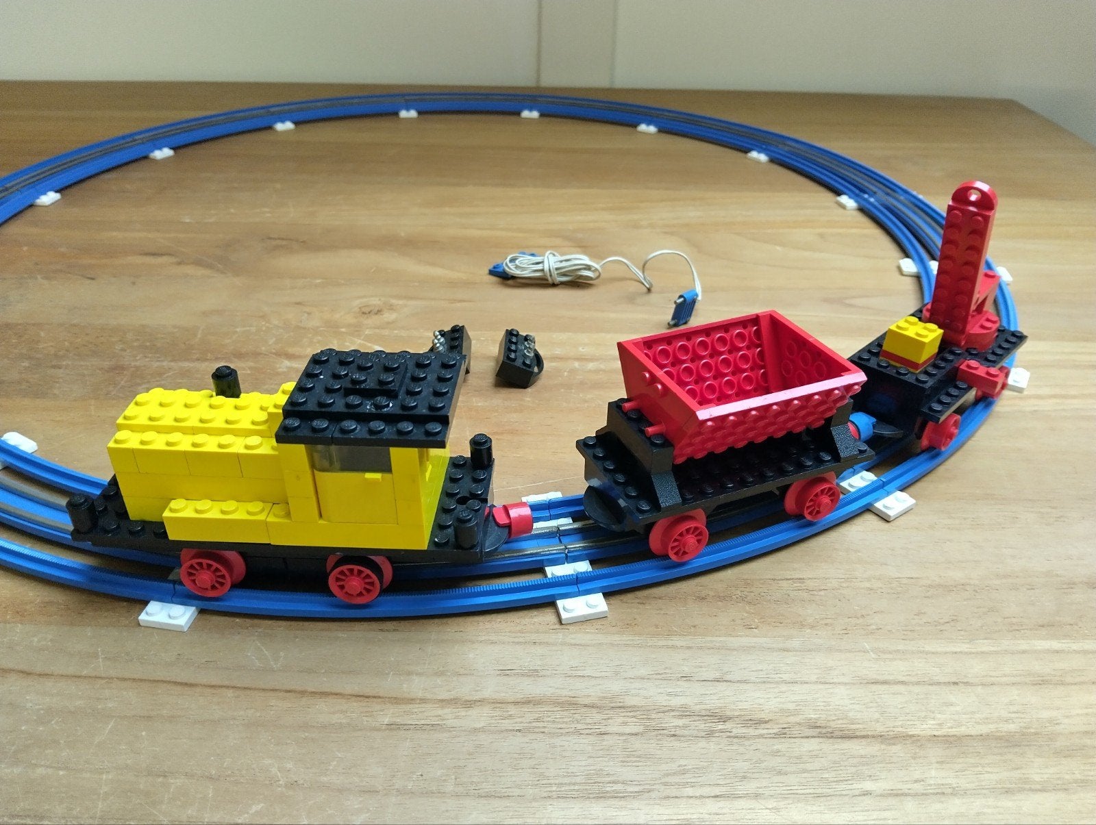 Lego trein, set 724, 12v. diesel loc, Gebruikt, Lego, Ophalen of Verzenden, Complete set