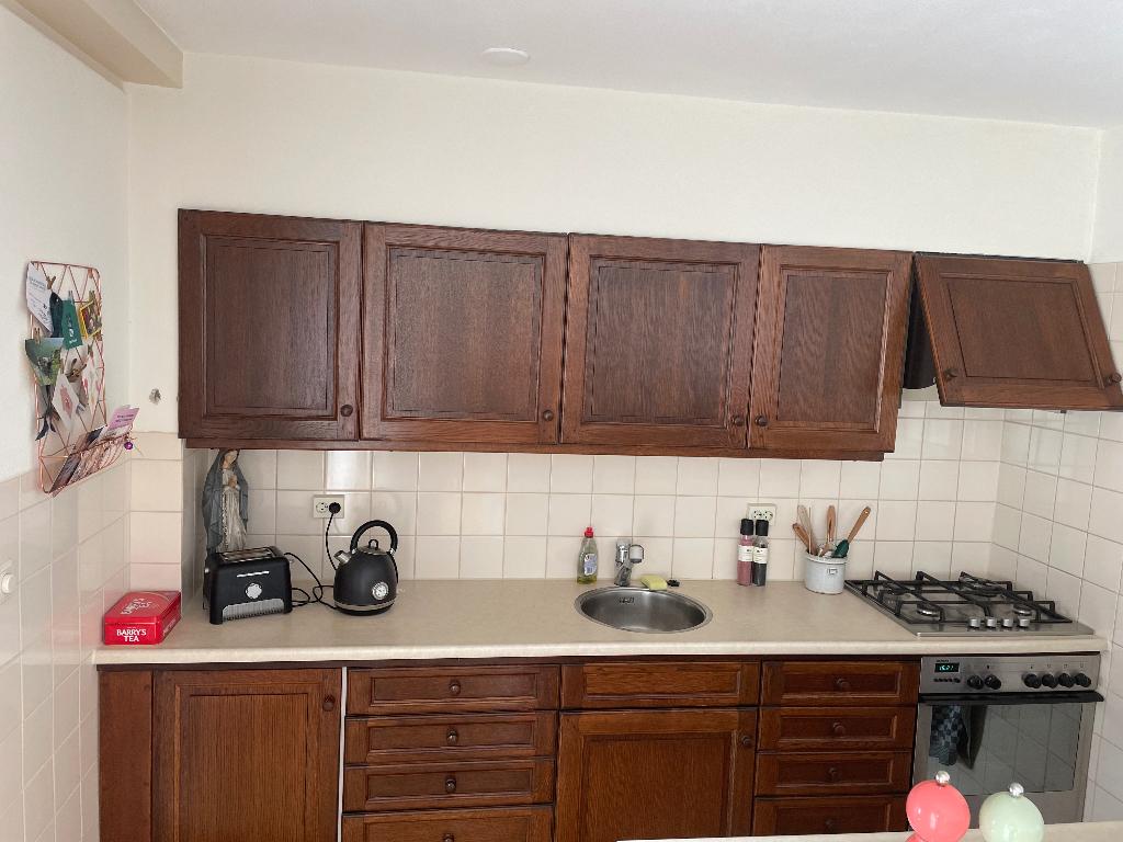 Keuken, Ophalen, Gebruikt, Bruin, Enkelwandige keuken