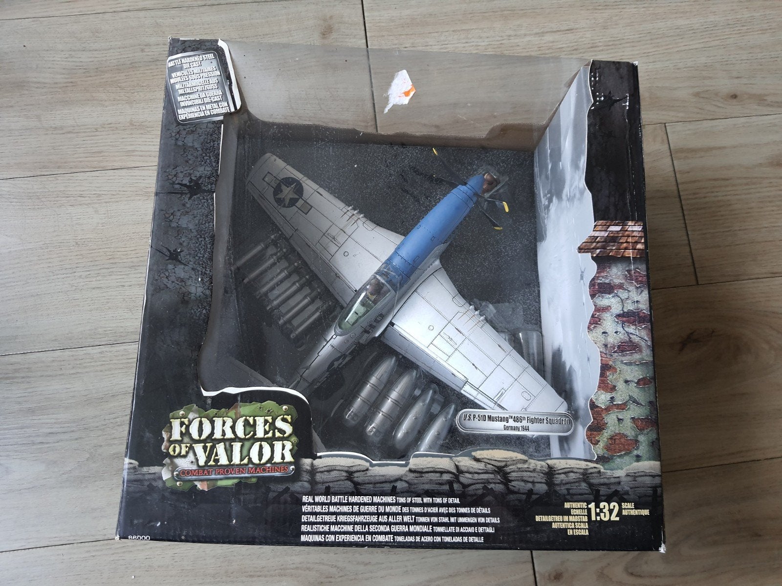 Forces of Valor P-51D Mustang 1:32 - Nieuwstaat, Hobby en Vrije tijd, Nieuw, Groter dan 1:72, Vliegtuig, Ophalen