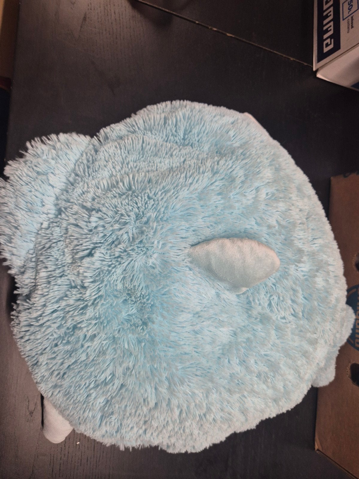 Zachte blauwe dolfijn knuffel kussen - Zo goed als nieuw, Overige merken, Overige karakters, Overige typen, Blauw