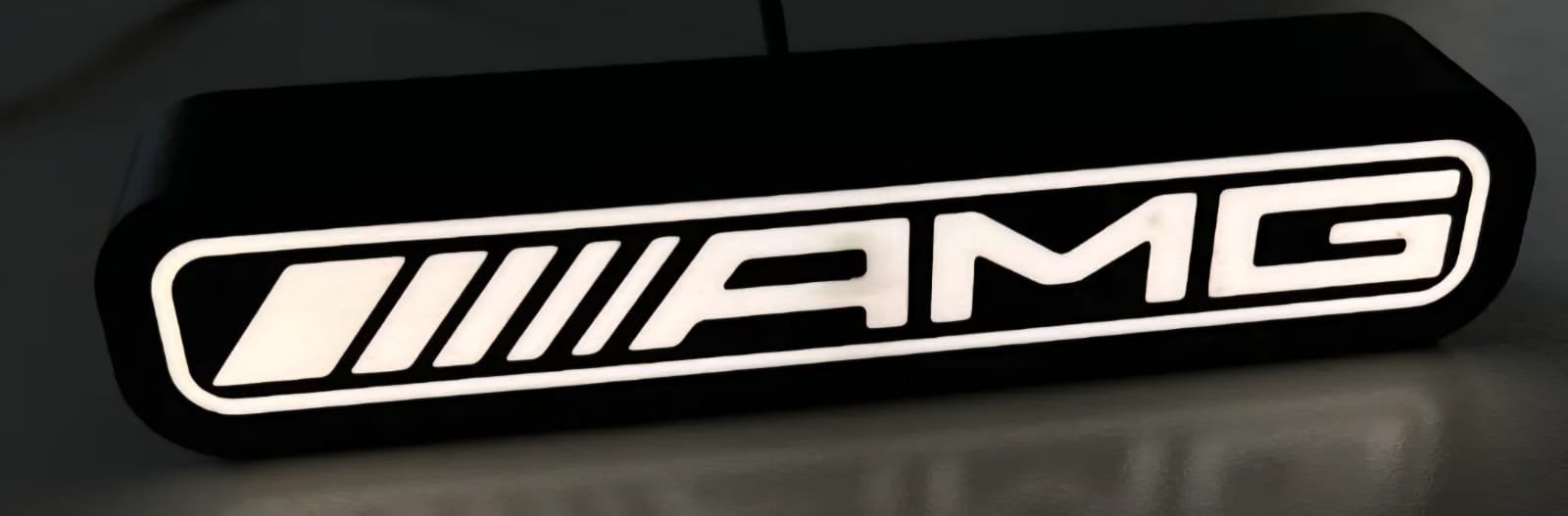 AMG LED Lamp - Stijlvolle Verlichting voor Autoliefhebbers, Auto diversen, Ophalen of Verzenden, Nieuw