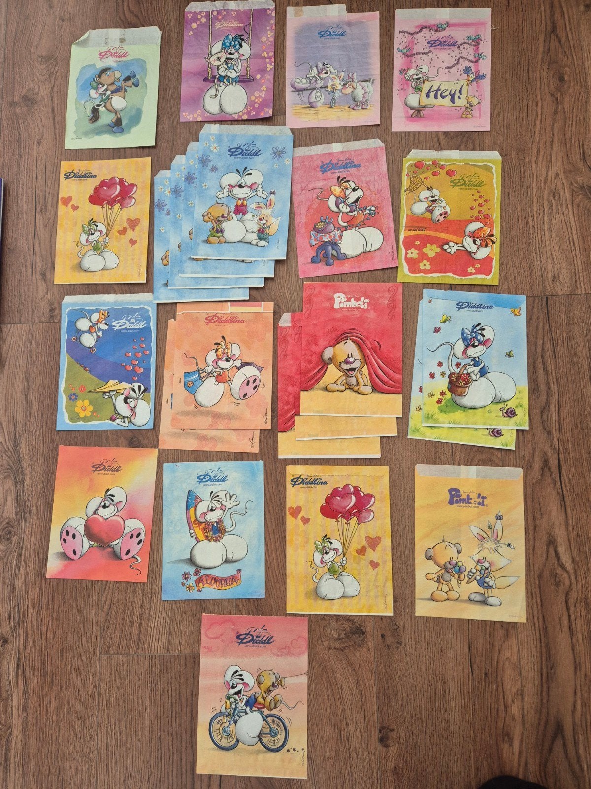 Diddl papierzakjes A5, Verzamelen, Ophalen of Verzenden, Verschillende figuren, Zo goed als nieuw, Papier, Kaart of Schrift