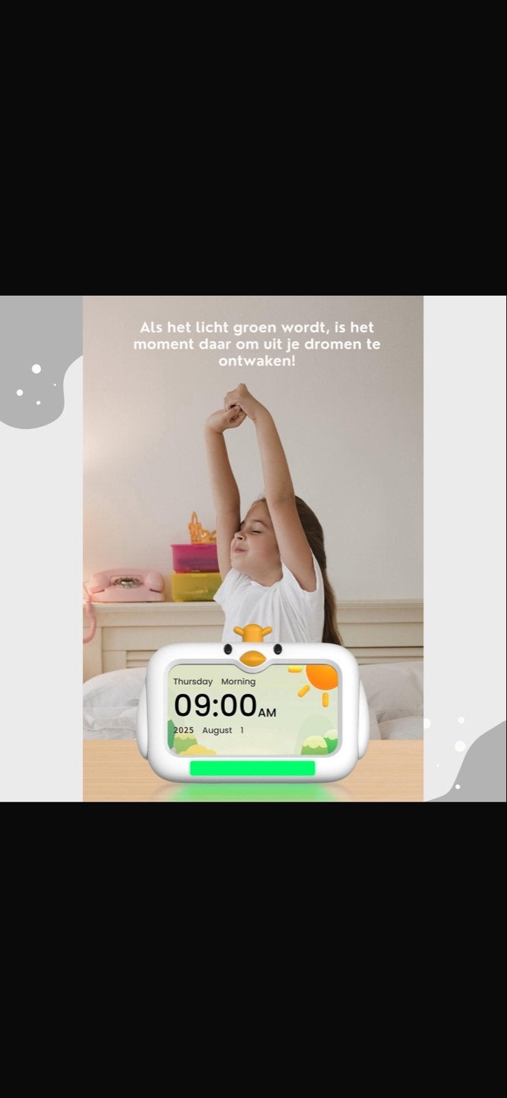 Slaaptrainer Wekker voor Kinderen, Ophalen of Verzenden, Nieuw, Digitaal