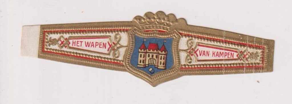 sigarenbanden - HET WAPEN VAN KAMPEN, Verzamelen, Ophalen of Verzenden, Zo goed als nieuw, Sigarenbandjes