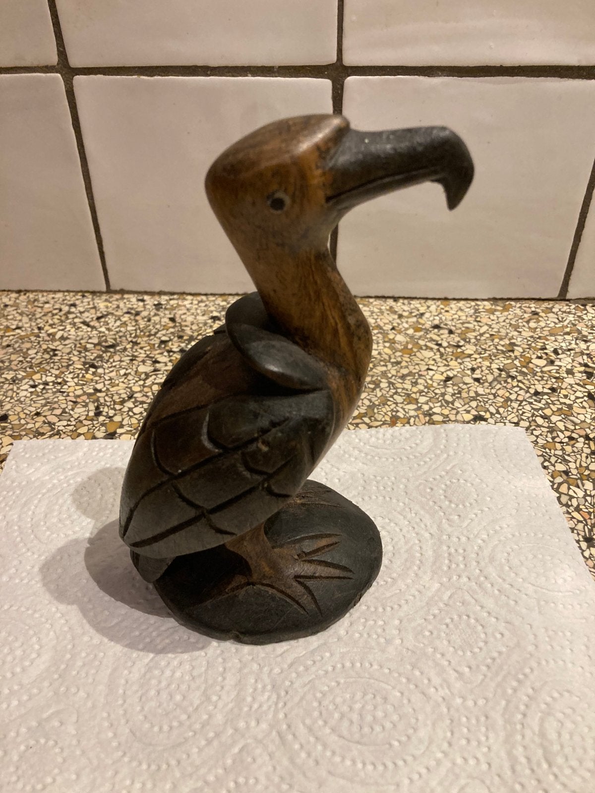 Houten beeld vogel, Antiek en Kunst, Ophalen of Verzenden