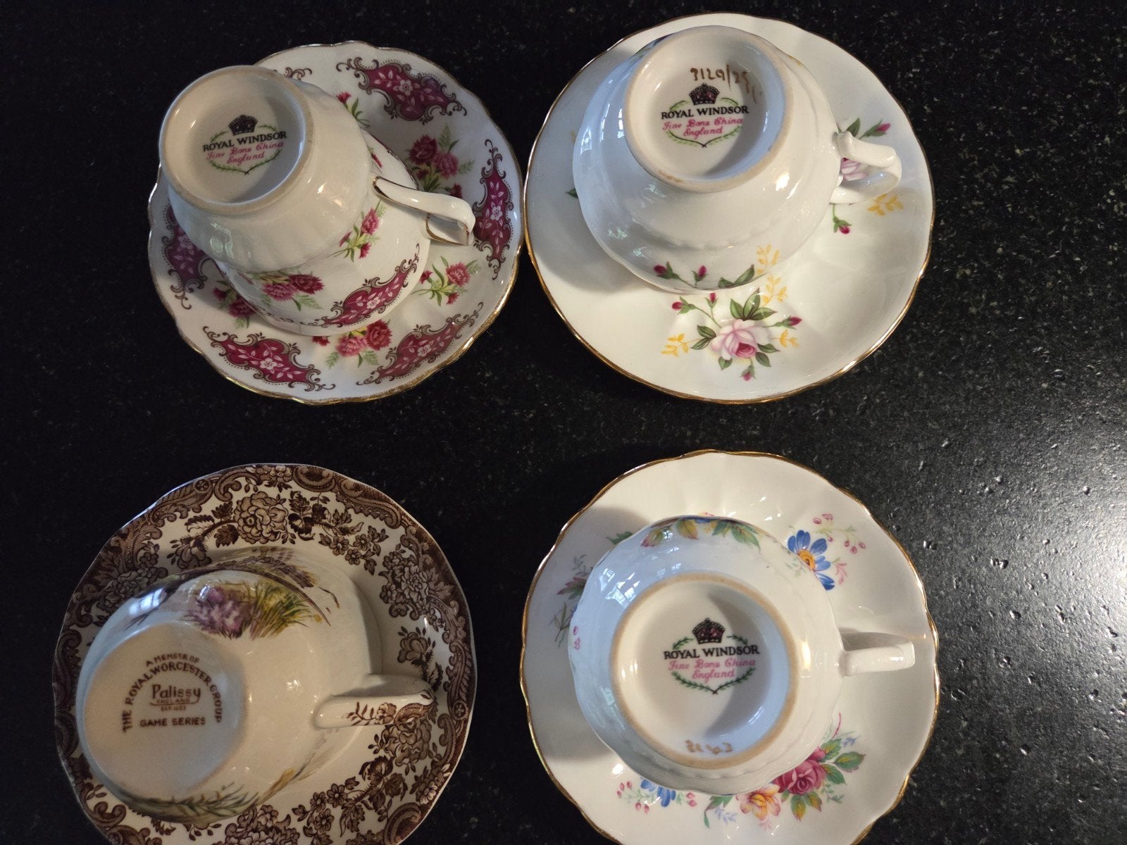 Vintage English Bone China kop en schotels - Royal Albert, P, Ophalen of Verzenden