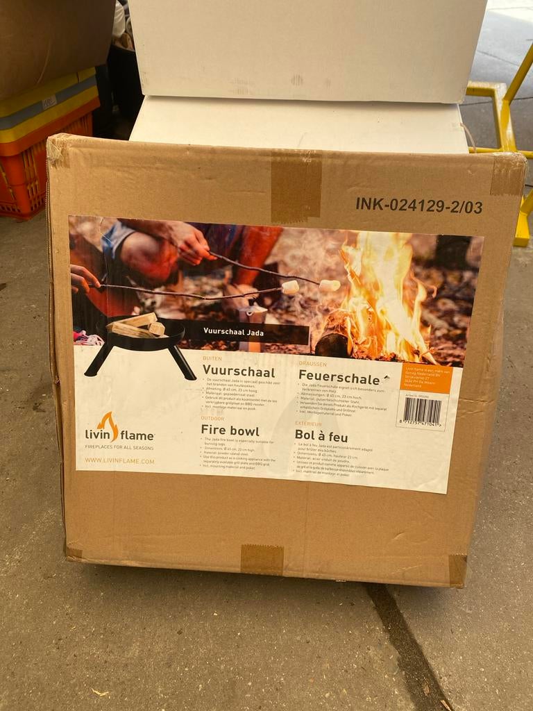 Vuurschaal Jada Livin' flame nieuw in doos, Tuin en Terras, Vuurschalen, Nieuw, Ophalen of Verzenden
