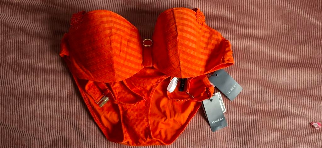 Marie Jo L'Aventure Setje - BH en Slip Oranje maat 42, Ophalen of Verzenden, Oranje, Setje