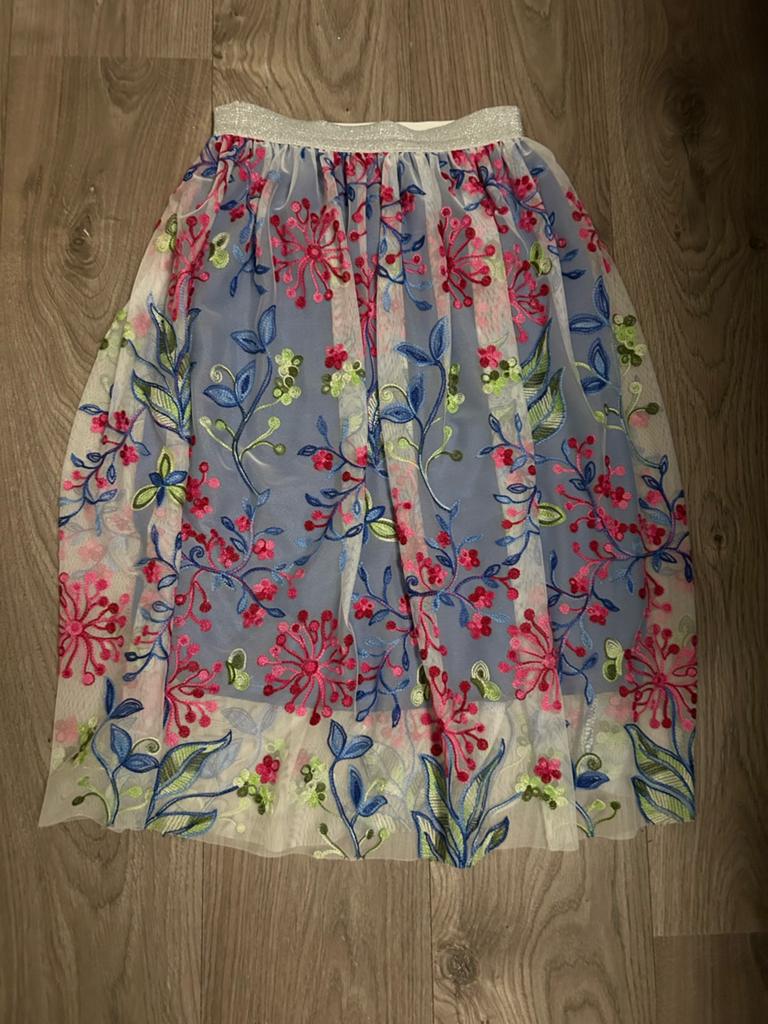 Prachtige Amelie & Amelie rok - maat S - zgan, Kleding | Dames, Ophalen of Verzenden, Zo goed als nieuw, Maat 38/40 (M), Onder de knie