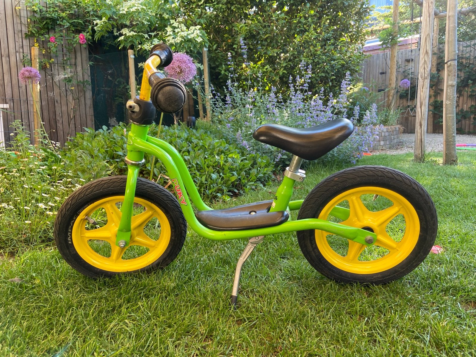 Puky loopfiets groen/geel, Ophalen, Gebruikt, 16 tot 20 inch