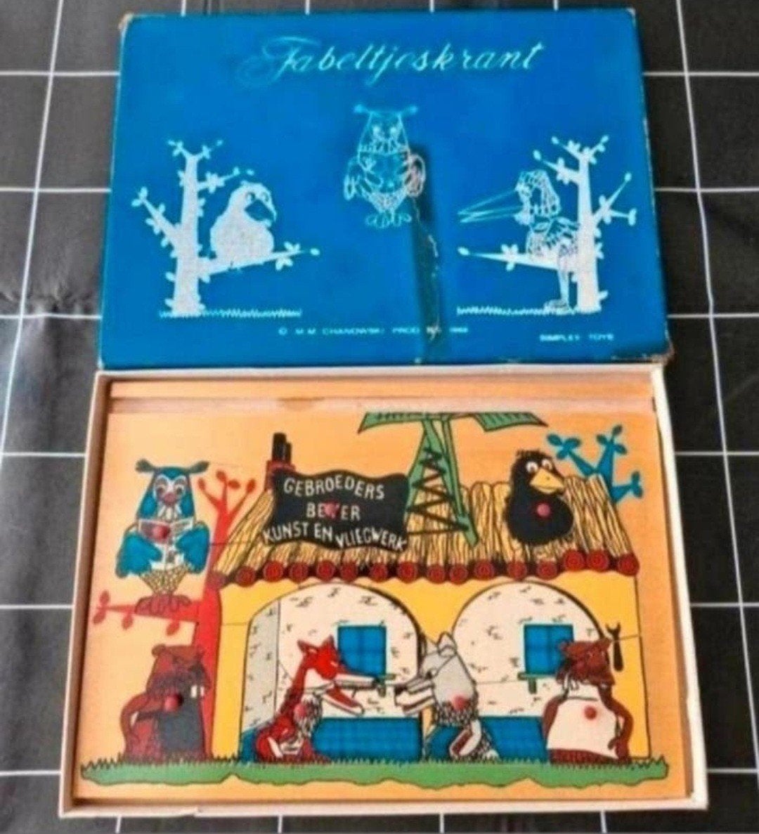 Houten Fabeltjeskrant puzzel 1968, Ophalen of Verzenden, 10 tot 50 stukjes, Nieuw
