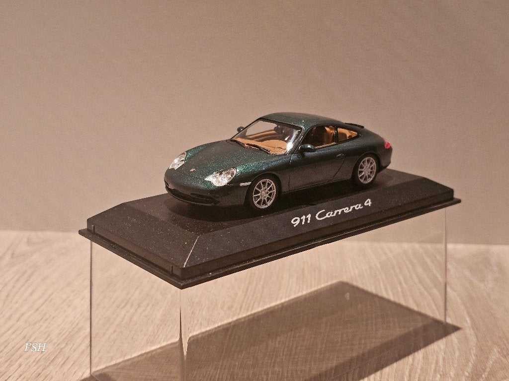 Porsche Carrera 4, groen metallic, PMA/Minichamps., Ophalen of Verzenden, Zo goed als nieuw, Auto, MiniChamps