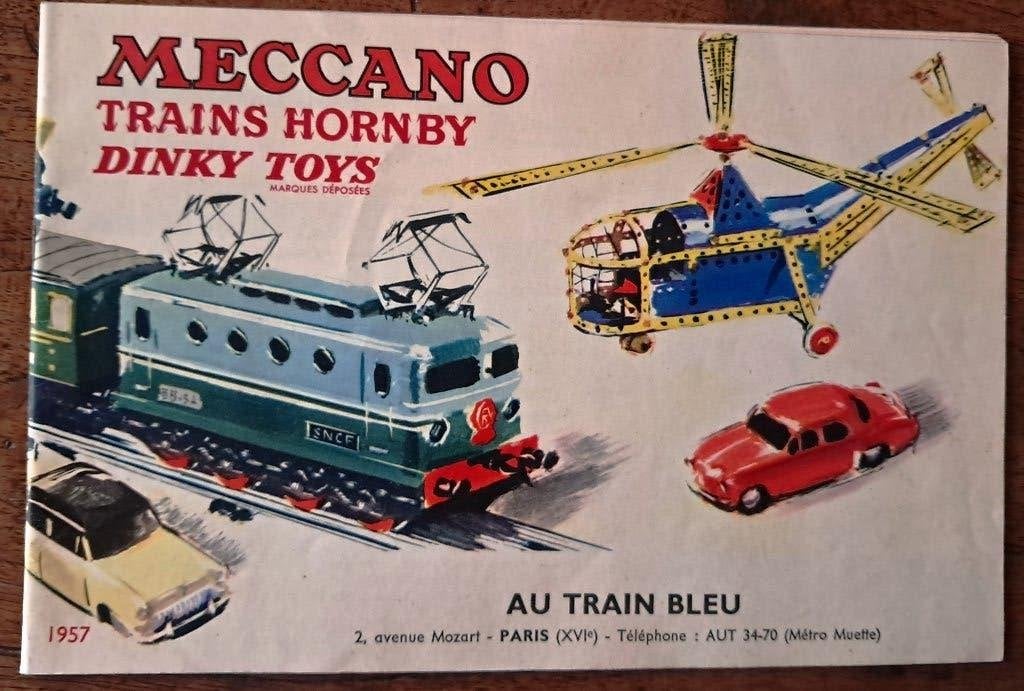 spoor 0 1957 catalogus Meccano trains hornby dinky toys, Ophalen of Verzenden