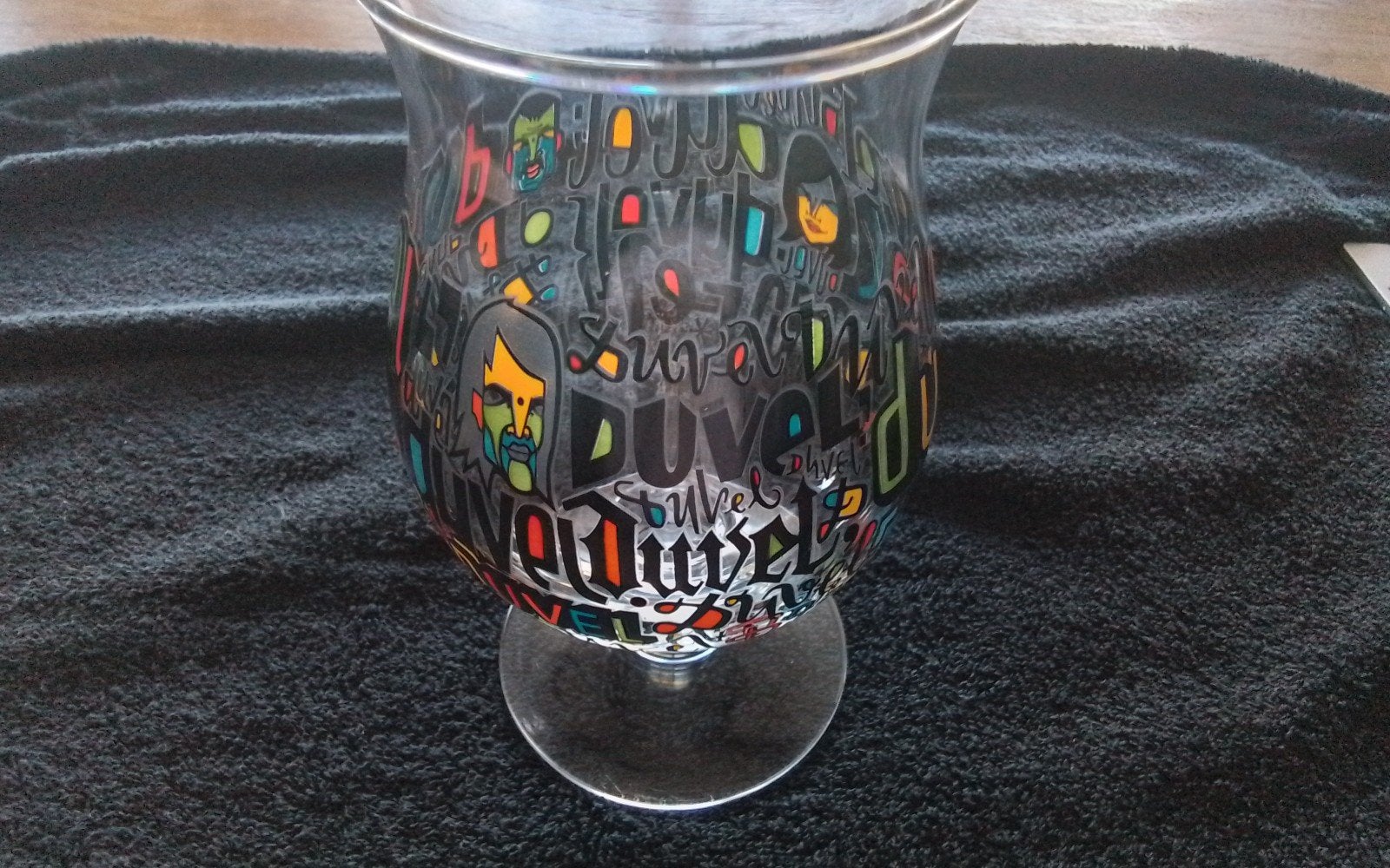 Uniek Duvelglas met speciale opdruk, Ophalen of Verzenden, Zo goed als nieuw, Meerkleurig, Glas